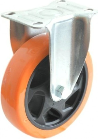 Колесная опора большегрузная MFK-TORG Medium 4021100 PVC полиуретан, неповоротное 100 мм [4021100 PVC]
