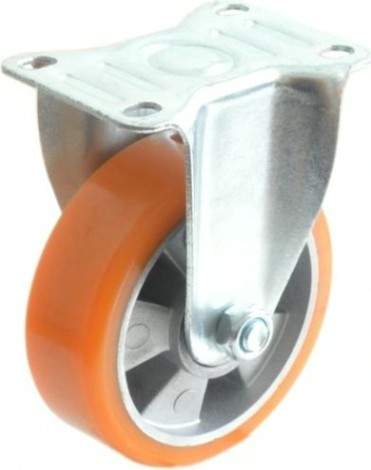 Колесная опора большегрузная MFK-TORG Medium 4321075 AL полиуретан, неповоротное 75 мм [4321075 AL]