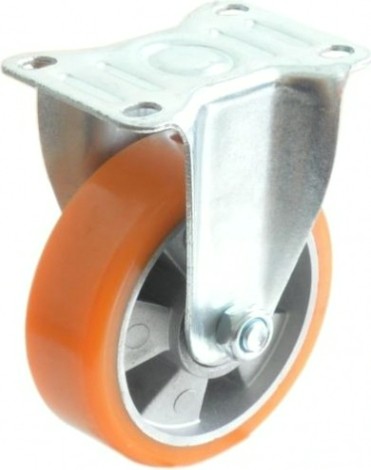 Колесная опора большегрузная MFK-TORG Medium 4323100 AL полиуретан, поворотное 100 мм [4323100 AL]