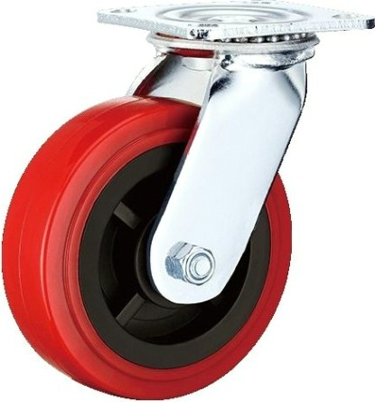 Колесная опора большегрузная MFK-TORG SCpn42 полиуретан, обод нейлон, поворот., 100мм [62023100]