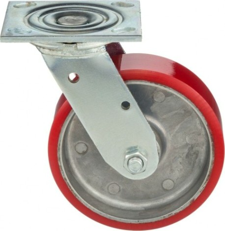 Колесная опора большегрузная СТЕЛЛА-ТЕХНИК 1043-152 полиуретановая поворотная, 152 мм, 360 кг