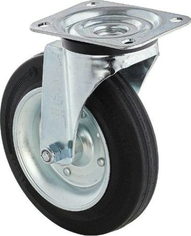 Колесная опора большегрузная TELLURE ROTA 053344 поворотная, 200 мм, 230 кг