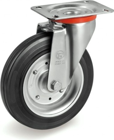 Колесная опора большегрузная TELLURE ROTA 534909 поворотная, 280 мм, 390 кг