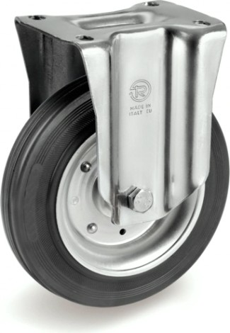 Колесная опора большегрузная TELLURE ROTA 535909 неповоротная, 280 мм, 390 кг