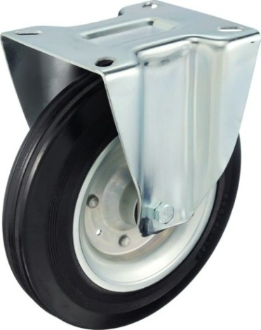 Колесная опора большегрузная TELLURE ROTA 535909 неповоротная, 280 мм, 390 кг