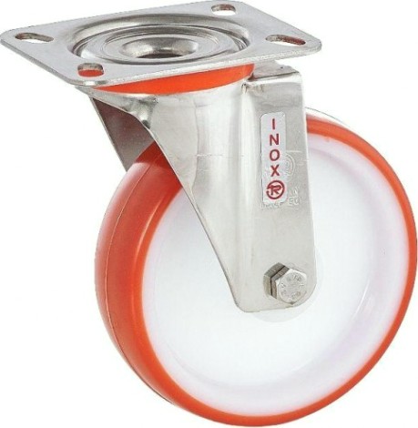 Колесная опора большегрузная TELLURE ROTA 604401 поворотная, 80 мм, 120 кг