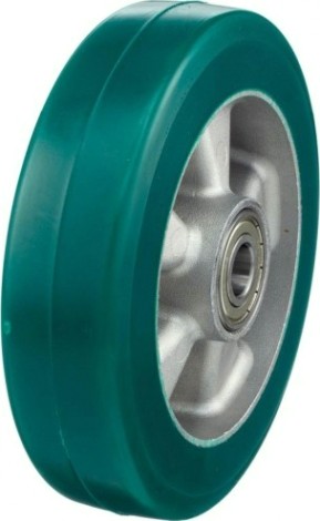 Колесная опора большегрузная TELLURE ROTA 622106 под ось, 200 мм, 700 кг, полиуретан tr-roll