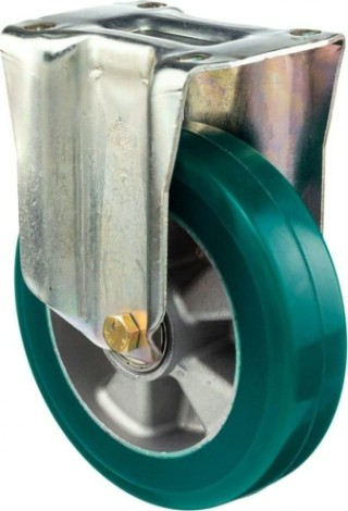 Колесная опора большегрузная TELLURE ROTA 627704 неповоротная, 160 мм, 500 кг