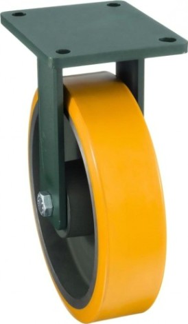 Колесная опора большегрузная TELLURE ROTA 648438 неповоротная, 300 мм, 2300 кг