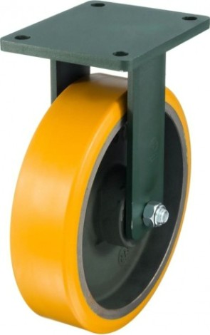 Колесная опора большегрузная TELLURE ROTA 648438 неповоротная, 300 мм, 2300 кг