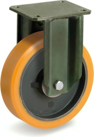 Колесная опора большегрузная TELLURE ROTA 648856 неповоротная, 200 мм, 1000 кг