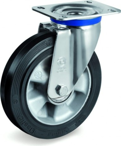 Колесная опора большегрузная TELLURE ROTA 724610 поворотная, 160 мм, 300 кг