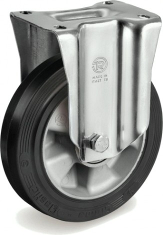 Колесная опора большегрузная TELLURE ROTA 725206 неповоротная, 200 мм, 500 кг