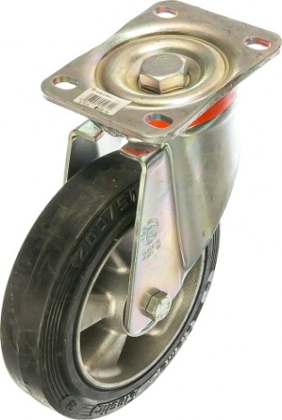 Колесная опора большегрузная TELLURE ROTA 727516 поворотная, 200 мм, 500 кг