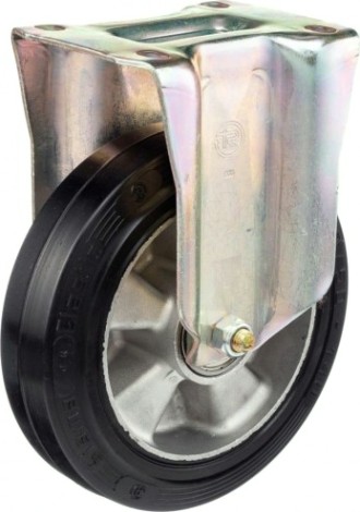 Колесная опора большегрузная TELLURE ROTA 728516 неповоротная, 200 мм, 500 кг