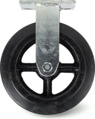 Колесная опора большегрузная TOR FCd 46 чугунное 100 мм (неповорот., площадка, черн. рез., [1003233]
