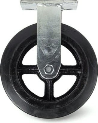 Колесная опора большегрузная TOR FCd 46 чугунное 100 мм (неповорот., площадка, черн. рез., [1024163]