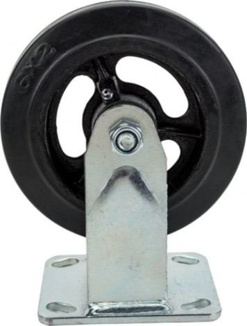 Колесная опора большегрузная TOR FCd 63 чугунное 150 мм (неповорот., площадка, черн. рез., [1003235]