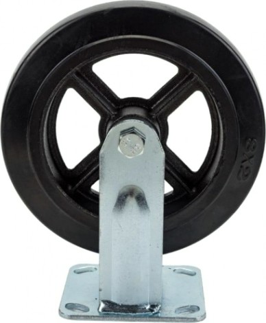 Колесная опора большегрузная TOR FCd 80 чугунное 200 мм (неповорот., площадка, черн. рез., [1024165]