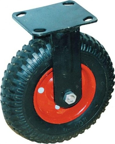 Колесная опора LONGWAY FC 100 неповоротная, литая резина, протектор, D-200 мм [01120140]