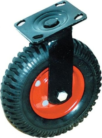 Колесная опора LONGWAY SC 100 поворотная, литая резина, протектор, D-200 мм [01120340]