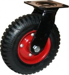 Колесная опора LONGWAY SC 90 поворотная, литая резина, протектор, D-160 мм [01120330]