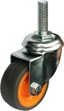 Колесная опора LONGWAY SCtk 25 поворотная, термо резина, болт 10 мм, D-50 мм Колесная опора LONGWAY SCtk 25 поворотная, термо резина, болт 10 мм, D-50 мм