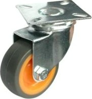 Колесная опора мебельная LONGWAY SCk 25 поворотная, термо.резина, D-50 мм Колесная опора мебельная LONGWAY SCk 25 поворотная, термо.резина, D-50 мм