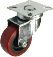 Колесная опора мебельная LONGWAY SCr 25 поворотная, полиуретан, D-50 мм [01230430]