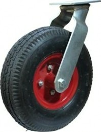 Колесная опора пневматическая LONGWAY PRS90 поворотная, платформенное крепление Колесная опора пневматическая LONGWAY PRS90 поворотная, платформенное крепление