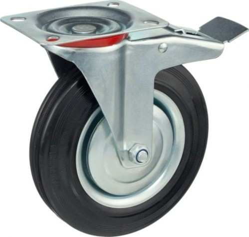 Колесная опора промышленная MFK-TORG SCB42 поворотная с тормозом 100 мм [4003100]