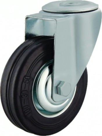 Колесная опора промышленная MFK-TORG SCH42 поворотная под болт М12 100 мм [4004100]