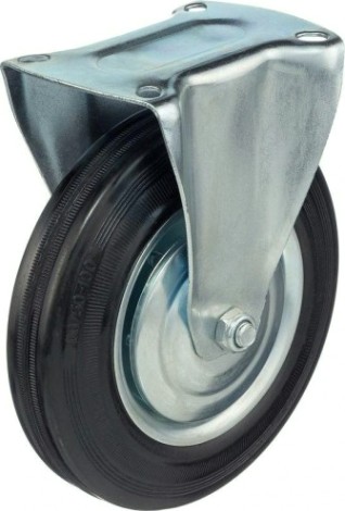 Колесная опора промышленная СТЕЛЛА-ТЕХНИК 4002-200 неповоротная, 200 мм, 185 кг [6973720468068]