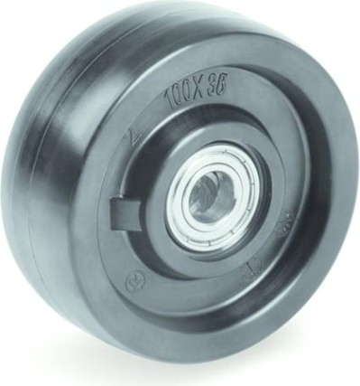 Колесная опора промышленная TELLURE ROTA 672 502 термостойкое под ось, диаметр 100мм, [672502]