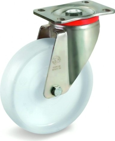 Колесная опора промышленная TELLURE ROTA 684 976 поворотная, диаметр 200мм, грузоподъемность 750кг, [684976]