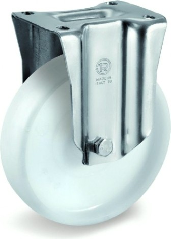 Колесная опора промышленная TELLURE ROTA 685 166 неповоротная, диаметр 200мм, грузоподъемность 500к [685166]