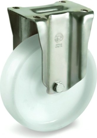 Колесная опора промышленная TELLURE ROTA 685 376 неповоротная, диаметр 200мм, грузоподъемность 750к [685376]