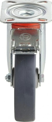 Колесная опора промышленная TELLURE ROTA 716 601 поворотная с тормозом, диаметр 80мм [716601]