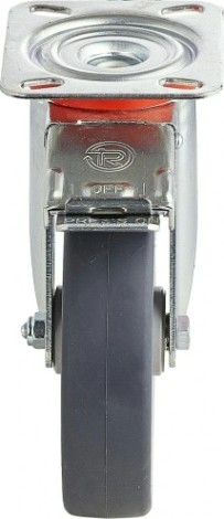 Колесная опора промышленная TELLURE ROTA 716 602 поворотная с тормозом, диаметр 100мм [716602]