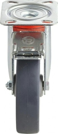 Колесная опора промышленная TELLURE ROTA 716 603 поворотная с тормозом, диаметр 125мм [716603]