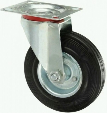 Колесная опора промышленная TOR SCb80K для евроконтейнеров 200 мм (пл., пов., торм., черн [1027294]