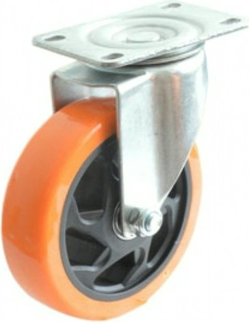 Колесная опора промышленная TOR SCM 93 полиуретан 75 мм (поворот., площадка, втулка сколь [1027241]