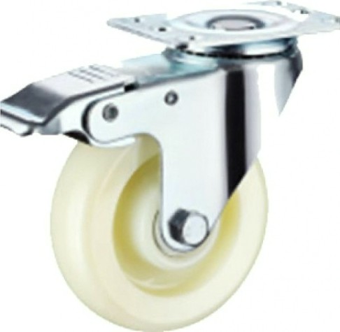 Колесная опора промышленная TOR SRCnb 42 полиэтилен 100 мм (площадка, поворотн.) [1024187]