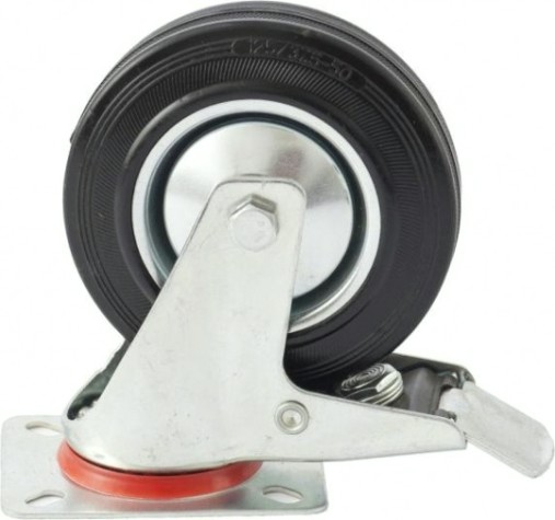 Колесная опора СИБРТЕХ d-125мм поворотная с тормозом [68722]