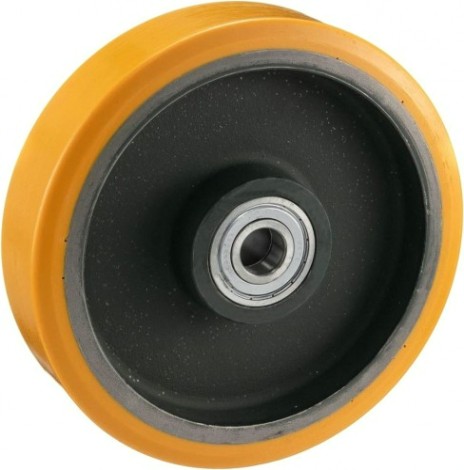 Колесо большегрузное TELLURE ROTA 642157 под ось, полиуретан, 250 мм, 1500 кг