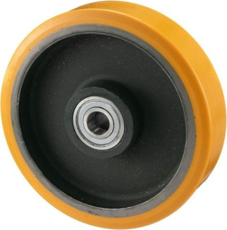 Колесо большегрузное TELLURE ROTA 642167 под ось, полиуретан, 250 мм, 1900 кг