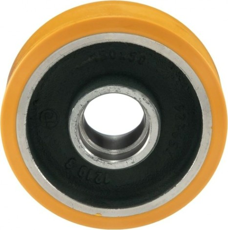 Колесо большегрузное TELLURE ROTA 644103 под ось, полиуретан, 125 мм, 600 кг