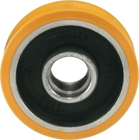 Колесо большегрузное TELLURE ROTA 644163 под ось, полиуретан, 125 мм, 550 кг