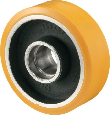 Колесо большегрузное TELLURE ROTA 644163 под ось, полиуретан, 125 мм, 550 кг