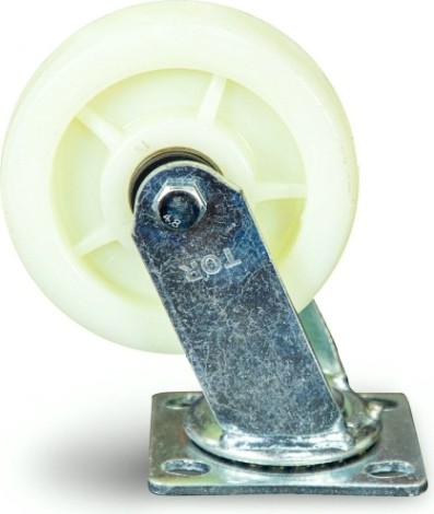 Колесо большегрузное TOR SCdn 55 нейлон 125 мм (площадка, поворотн., шарикоподш.) [1024219]